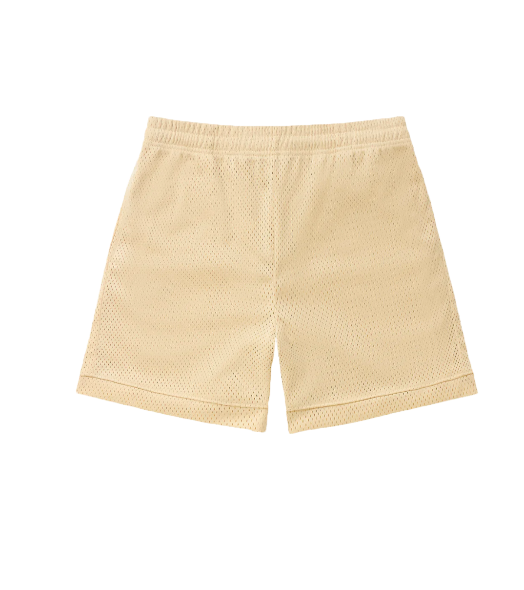 BEIGE MESH SHORTS