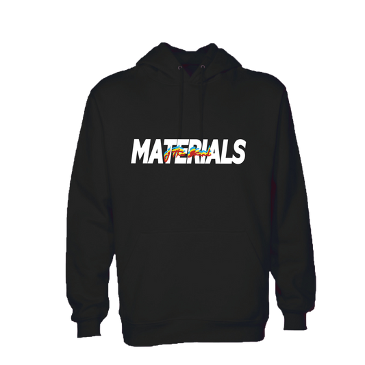 MATERIALS "PRIMARY" HOODIE - BLACK