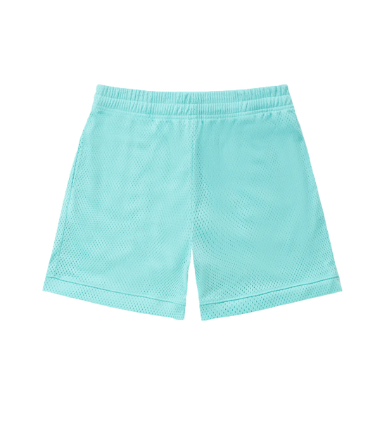 TEAL MESH SHORTS