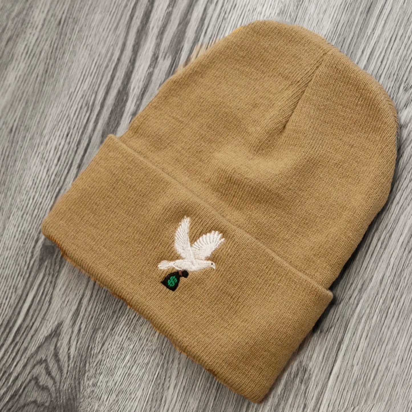 MONEY DOVE BEANIE - BEIGE